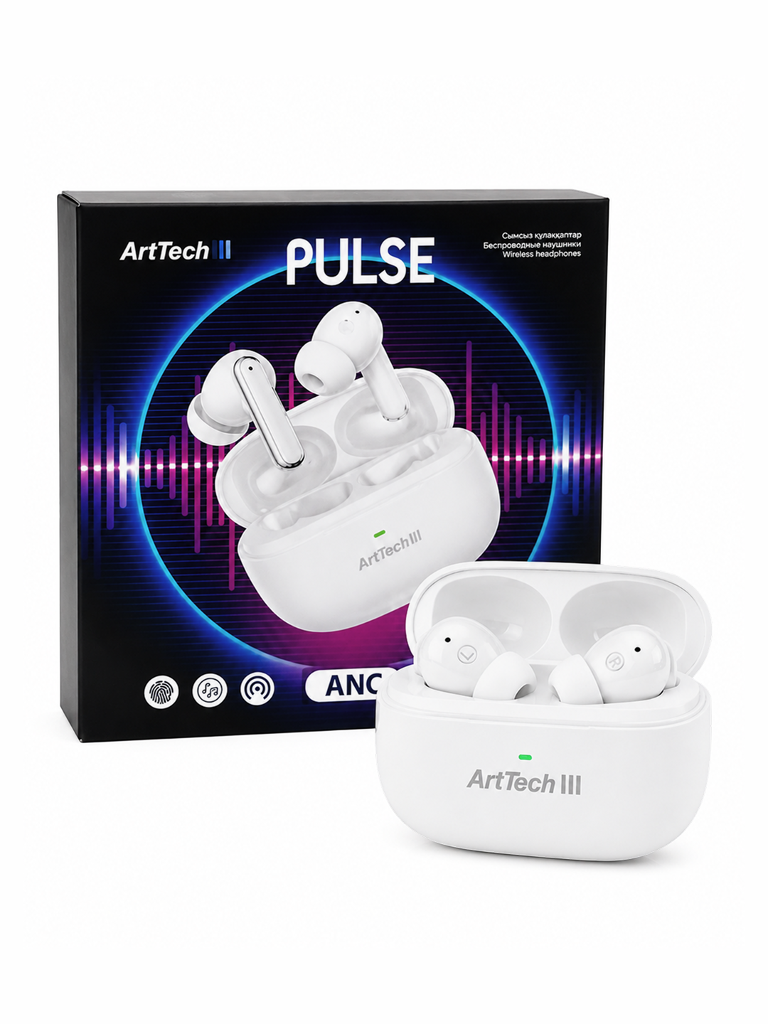 Наушники ArtTech Pulse ANC белый