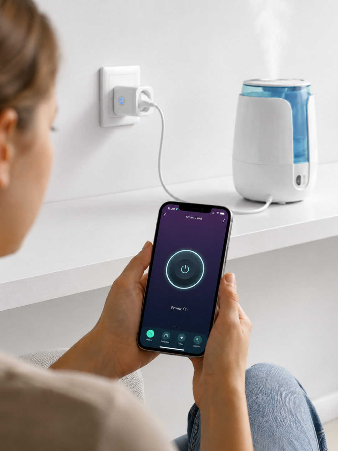 Умная розетка ArtTech Volt One, белый